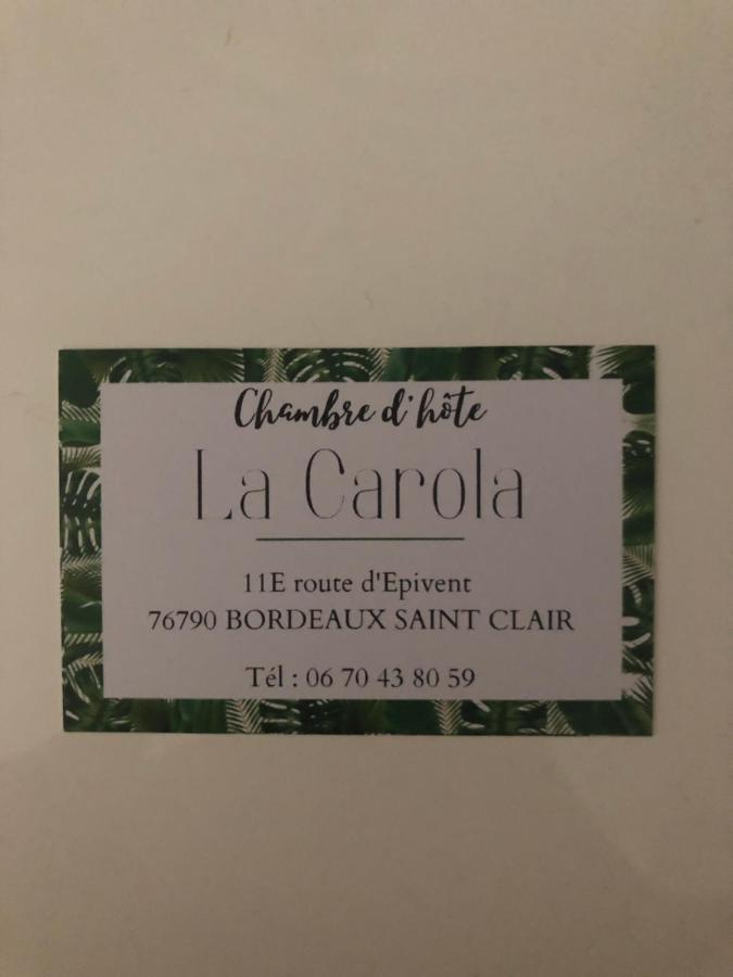 Bed and Breakfast La Carola Bordeaux-Saint-Clair Экстерьер фото